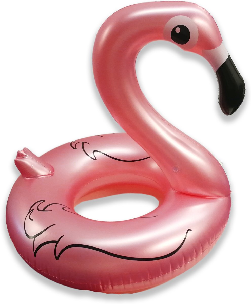 Premium Flamingo Zwemband Opblaasbaar voor Kinderen en Volwassenen Inclusief Reparatieset – Ø 116cm – Vanaf 3 Jaar | Opblaasbare Zwembanden | Zwembad Opblaasfiguur | Luchtbed | Zwemring | Speelgoed Kind